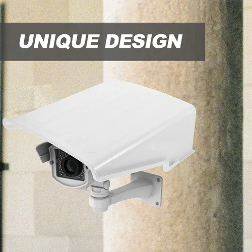 Vista 3 de HOMSFOU Cubierta de cámara de seguridad para exteriores, protector de cámara a prueba de lluvia, protector universal resistente a la intemperie
