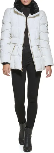Vista 15 de GUESS Chaqueta acolchada de peso medio para mujer Cinturón negro.