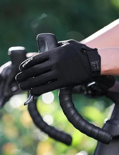 Vista 7 de INBIKE Guantes de ciclismo para bicicleta de carretera, guantes acolchados de gel con memoria para hombres y mujeres, guantes de ciclismo