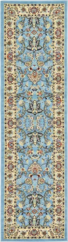 Vista 33 de Unique Loom Sialk Hill Collection - Alfombra de área Washington (6' 1" x 9' Rectángulo Burdeos/Crema)
