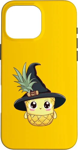 Vista 7 de Funda para iPhone 16 con diseño de piña para Halloween 2024