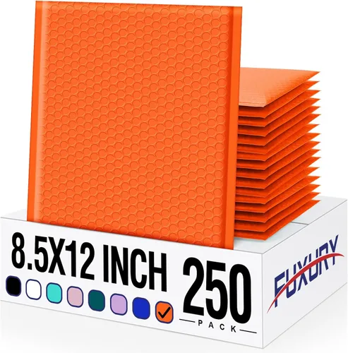 Vista 16 de Fuxury Sobres de burbujas de 8.5 x 12 pulgadas, paquete de 240 sobres grandes de burbujas utilizables de 8.5 x 11 pulgadas de grosor para enviar