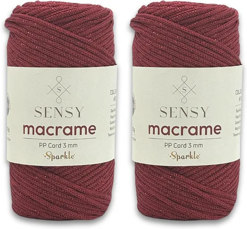 Vista 18 de Cuerda de poliéster Sensy Premium de 3 mm, 120 metros, 100% cordón de polipropileno, cuerda de macramé de 3 mm, cordón para bolsos de ganchillo