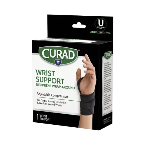 Vista 3 de CURAD Performance Series IRONMAN - Muñequera envolvente con Microban, 1 unidad
