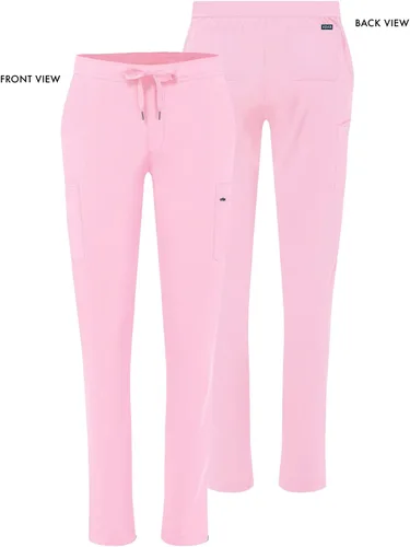 Vista 5 de Pantalones Adar Addition Scrubs, ropa quirúrgica, ajustados, con cordón, estilo cargo, para mujer