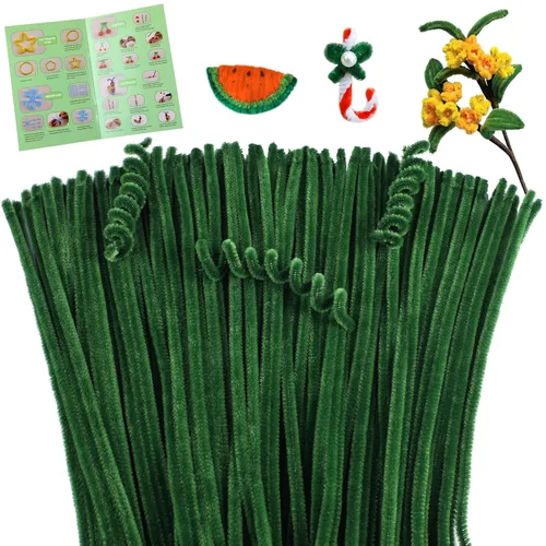 Vista 26 de Giwrmu 200 piezas 20 colores Limpiapipas para Manualidades, Limpiapipas Tallo de Chenilla, Palitos Difusos Suministros para Manualidades