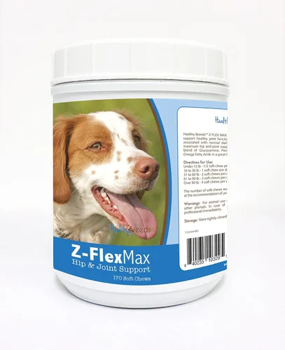 Vista 27 de Healthy Breeds Afghan Hound Z-Flex Max - Masticables suaves para cadera y articulaciones, 100
