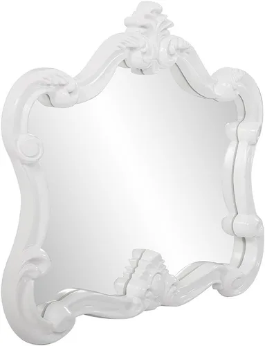 Vista 2 de Howard Elliott Veruca - Espejo ornamentado antiguo para punto focal de pared, rectangular grande para dormitorio, sala de estar y tocador, espejo