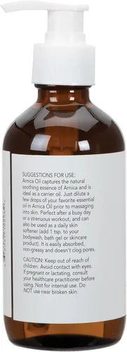 Vista 3 de El aceite esencial puro funciona con aceite de árnica de 8 onzas, sin parabenos for Massage & Aromatherapy, Body & Massage Oil, Nourishing Oil