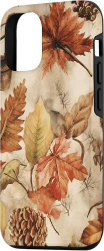 Vista 2 de iPhone 14 Otoño Follaje Otoño Hojas Niña Mujeres Niños Caída Caso