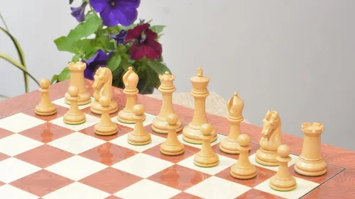 Vista 7 de CHESSBAZAAR Piezas de ajedrez The Sinquefield Cup 2017 Reproducido 3.75" King Original Craftsman Juego de Ajedrez Doble Pesado Piezas Bud