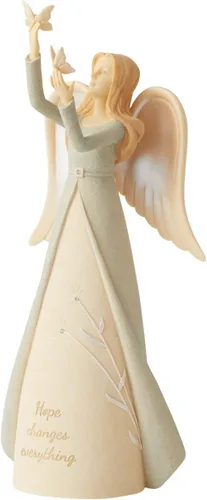 Vista 2 de Enesco Foundations Hope Changes Everything - Figura de ángel mariposa, 9 pulgadas, multicolor