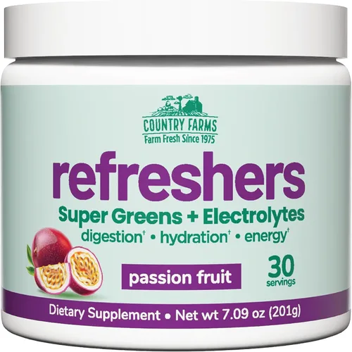 Vista 9 de COUNTRY FARMS Refrescantes, Súper Verdes y Electrolitos, Minerales Esenciales y Superalimentos, Soporte de Hidratación, Promueve Energía Natural