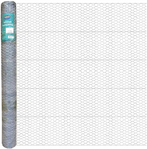 Vista 8 de MTB 20GA - Alambre hexagonal galvanizado para aves de corral, 12 pulgadas x 25 pies x 1 pulgada
