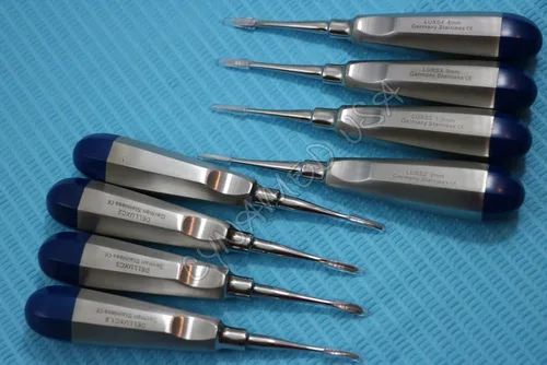 Vista 4 de Alemán 8 PCS Cirugía Dental Recta EXTRACCIÓN EXTRACCIÓN LUXATING Ascensor Azul