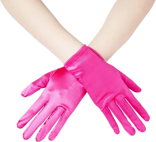 Vista 2 de JISEN Guantes de terciopelo satinado de los años 20 para mujer, formal, boda, banquete, fiesta, boda, ópera, manopla colorida