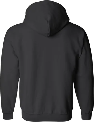 Vista 2 de zerogravitee Sudadera negra con capucha y cremallera completa con estampado dorado