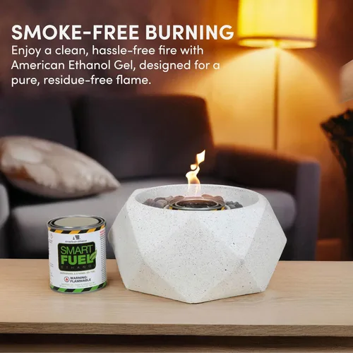 Vista 3 de Smart Fuel - Latas de combustible de gel de bioetanol – Combustible de chimenea de bioetanol de combustión limpia para fogatas