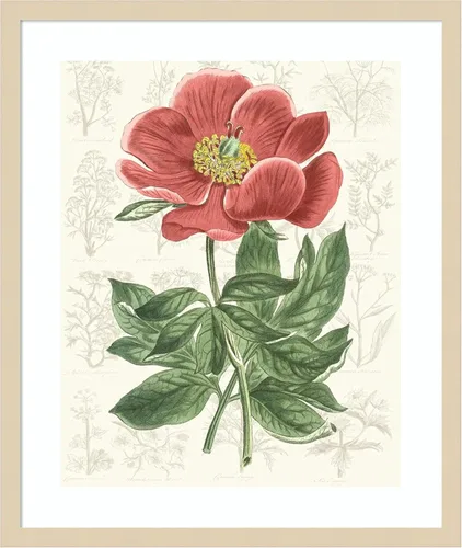 Vista 14 de Amanti Art Vision Studio - Lienzo decorativo para pared, 24 x 20 pulgadas, diseño de jardín de flores de peonía, arte de pared de flores, decoración