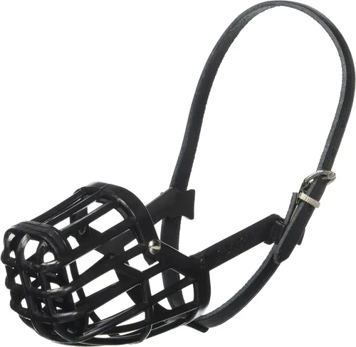 Vista 5 de OmniPet Leather Brothers - Bozal italiano para perro, color negro, tamaño 1