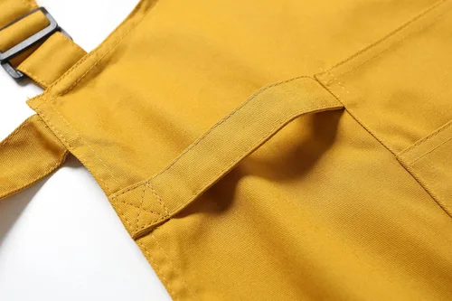 Vista 12 de Jeelow Delantal de cocina de algodón o sarga de algodón para hombres y mujeres, ajustable con bolsillos ajustables