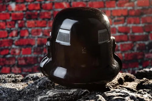 Vista 2 de Máscara de casco de Shadow Trooper para disfraz de Halloween para adultos