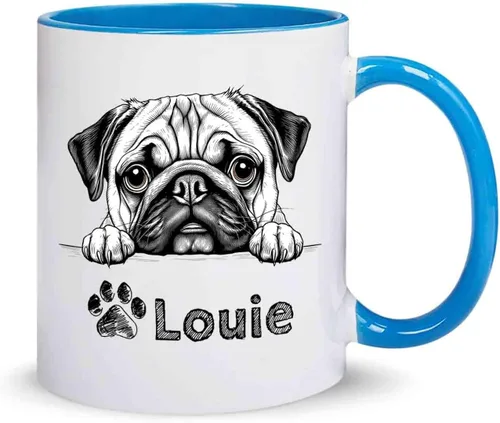 Vista 9 de Taza de café de perro Cocker Spaniel americano con nombre personalizado, tazas personalizadas de perro Cocker Spaniel americano, regalos de Cocker