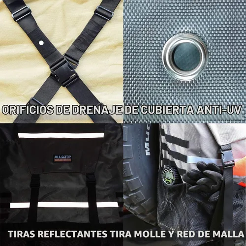 Vista 4 de ALL-TOP Bolsa de basura para neumáticos de repuesto, bolsa de basura resistente para puerta trasera de camión, bolsa de almacenamiento de carga