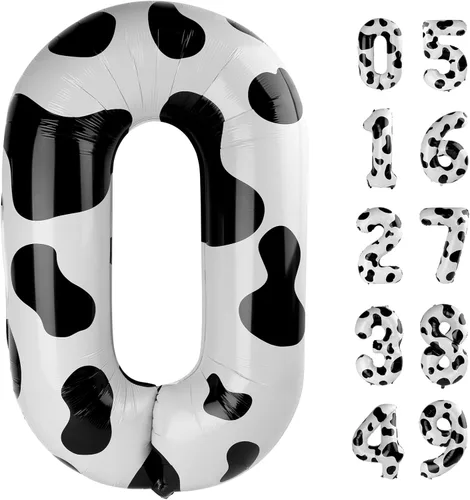 Vista 29 de Globo negro de 40 pulgadas con números del 0 al 9 (cero-nueve), globo de cumpleaños de gran tamaño, globo de helio de aluminio con números grandes