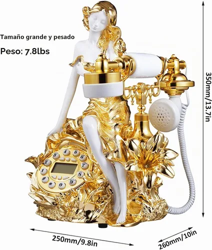 Vista 5 de 1960 - Sistema de decoración de teléfono con cable, estilo antiguo de cerámica
