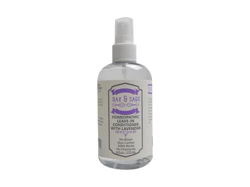 Vista 7 de OAK & SAGE Acondicionador homeopático sin enjuague con pepino, sin perfume, 8 onzas, 100% hierbas/plantas, sin enjuague, sin alcohol, sin productos