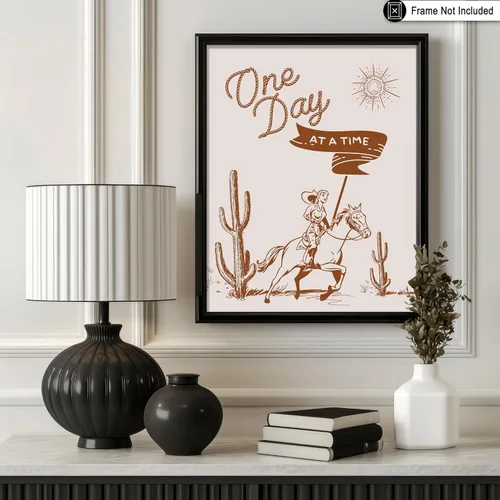 Vista 81 de Poster Master Póster de You've Yeed Your Last Haw - Impresión retro de vaquero marrón - Arte occidental - Arte moderno - Arte del salvaje oeste