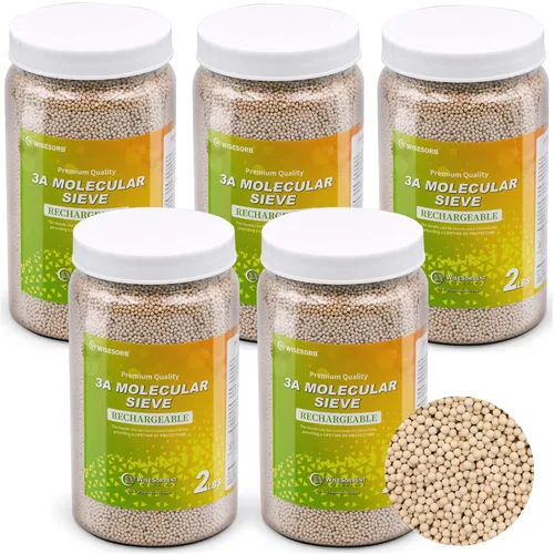 Vista 13 de Wisesorb Perlas desecantes del tamiz molecular de 2 LBS 3A, amortiguadores de humedad del deshumidificador