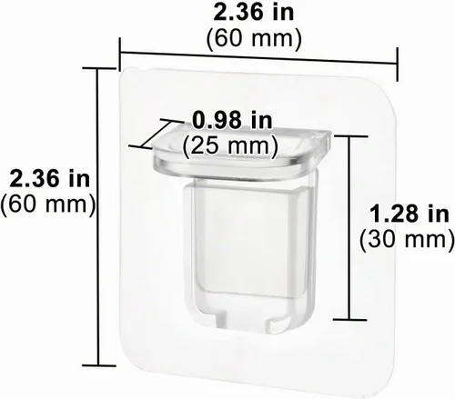 Vista 7 de AccEncyc 12 clavijas de soporte para estantes sin perforaciones, autoadhesivas, clips para estantes sin taladro, soportes para estantes para 1