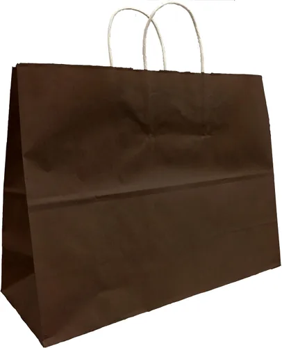Vista 3 de Bolsas moradas, bolsas de papel extra grandes para envolver regalos, (tamaño de la boga, 16 pulgadas de ancho x 12 pulgadas de alto x 6 pulgadas)