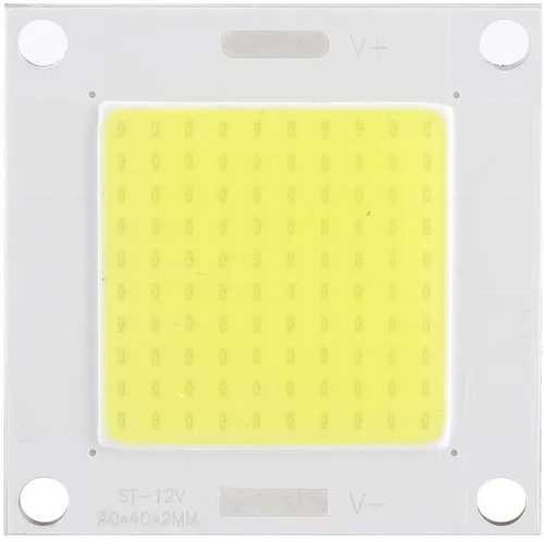 Vista 3 de Yosoo Panel LED COB, 12-14V 50W LED Chip integrado Panel de luz Bombilla lámpara de inundación para proyector DIY Proyector Reflector (blanco)