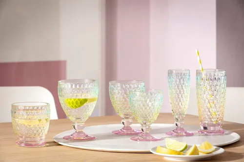 Vista 4 de Villeroy & Boch Boston Pearl - Juego de 4 vasos de agua, 13.5 onzas