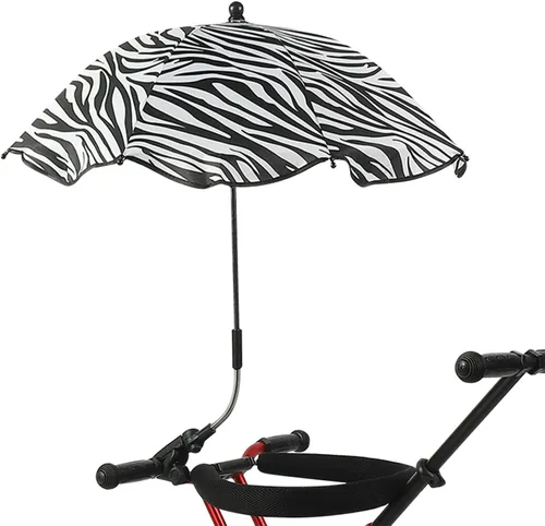 Vista 14 de TITA-DONG Paraguas para silla con abrazadera, silla de playa ajustable universal, con protección UV, sombrilla para silla de patio, silla de playa