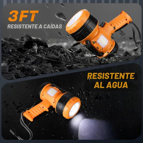 Vista 6 de EverBrite - Foco recargable con zoom, linterna LED de 1200 lúmenes