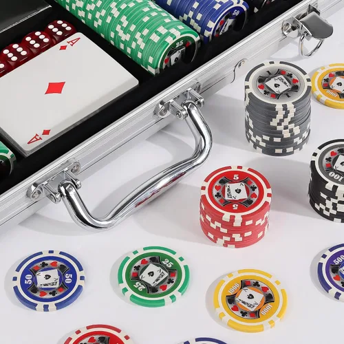 Vista 2 de Juego de fichas de poker de 500 unidades Big Slick, 11.5 g