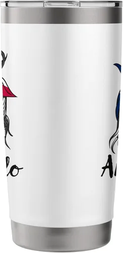 Vista 4 de Amarillo Texas - Vaso aislado de acero inoxidable para mujer y niña
