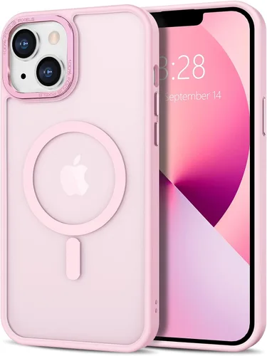 Vista 332 de Anuck - Funda magnética para iPhone 11 compatible con MagSafe, carcasa trasera mate translúcida dura, borde de TPU, delgada, resistente a impactos