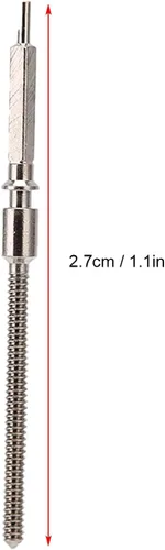 Vista 4 de Herramienta de reloj, vástago de cuerda de reloj de 0.035 in, vástago de reloj de aleación profesional, herramienta de extracción de eslabones