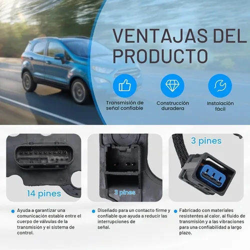 Vista 3 de NOVAPARTS Conector de transmisión del cuerpo de la válvula de transmisión 6F35 para Ford Explorer 2015-2019, Edge 2015-2018, Escape 2015-2019