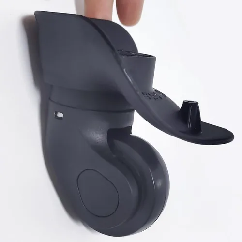 Vista 5 de Repuesto de rueda de equipaje reparación maleta bolsa piezas Spinner ruedas ruedas ruedas (W041-L-a par 2 piezas)