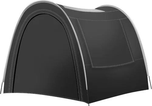 Vista 8 de Tienda de campaña para túnel y camping, 82 x 71 x 65 pulgadas, 2/3/4 personas, diseño de tres capas con malla / PVC / tela Oxford Glamping tienda
