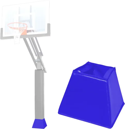 Vista 19 de Katop Almohadilla cuadrada para bastón de baloncesto, acolchado de poste protector resistente para poste de 5 x 5 pulgadas, poste y base de 6 x 6