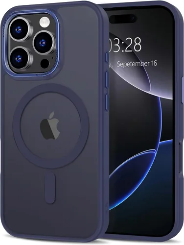 Vista 76 de Anuck - Funda magnética para iPhone 11 compatible con MagSafe, carcasa trasera mate translúcida dura, borde de TPU, delgada, resistente a impactos
