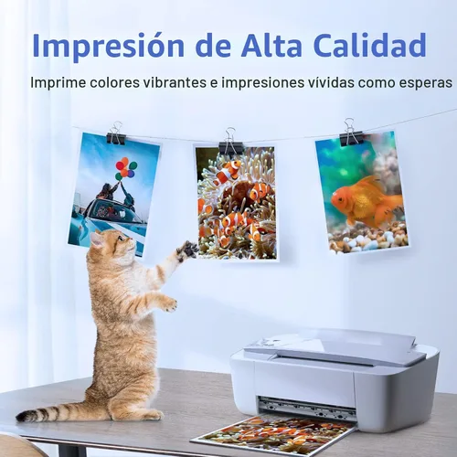Vista 6 de Cartuchos de tinta 67XL HP para impresora HP, reemplazo para cartuchos de tinta HP 67, paquete combinado en color y negro, HP67, DeskJet 2755e