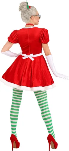Vista 4 de Disfraz de señora Claus para mujer